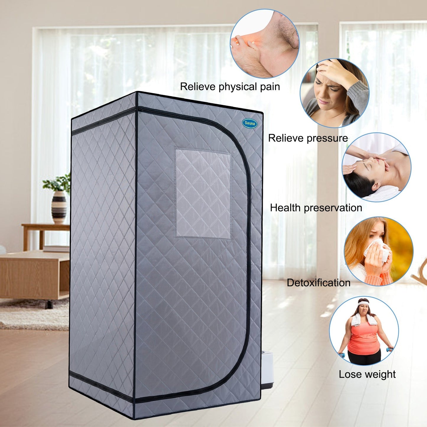 Portable Grey Mini Plus Style Steam Sauna