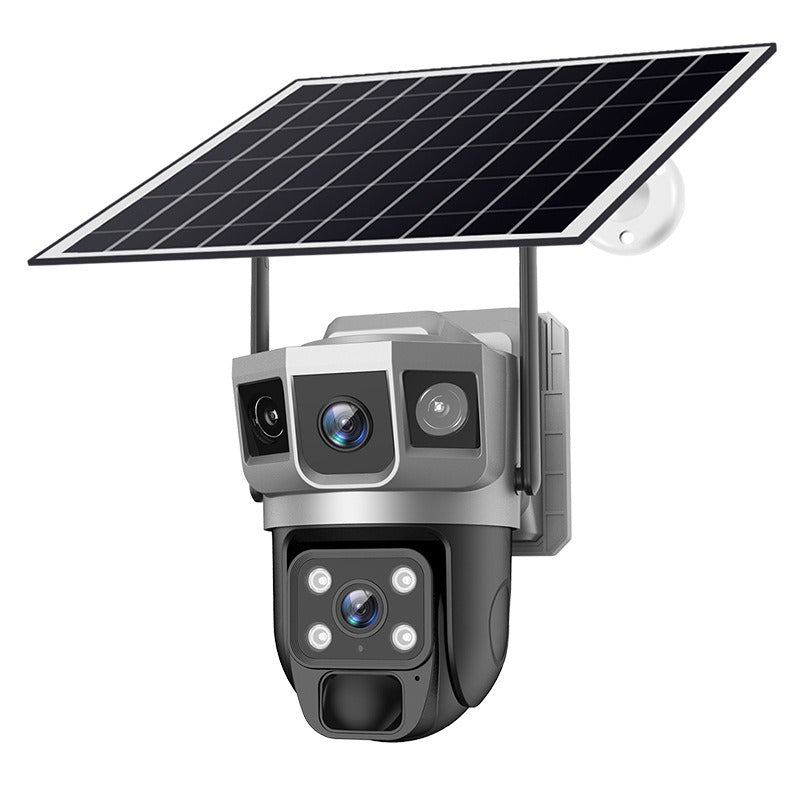 V380PRO-9 Solar powered WiFi Outdoor Waterproof Ball Machine HD Monitoring Camera