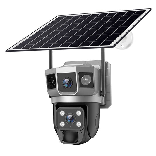 V380PRO-9 Solar powered WiFi Outdoor Waterproof Ball Machine HD Monitoring Camera