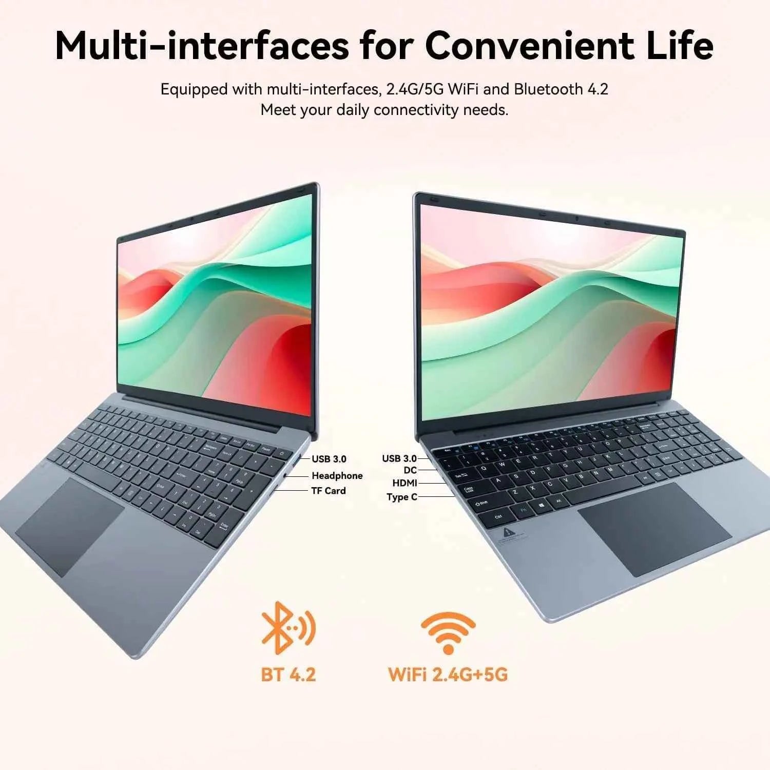 Laptop - 15.6 Inch Windows 11 Notebook with 16GB RAM & 512GB SSD