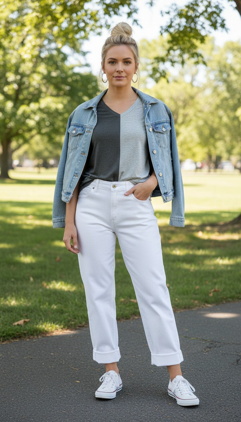 The Two-Tone V: Elevate Your Style with a Versatile V-Neck