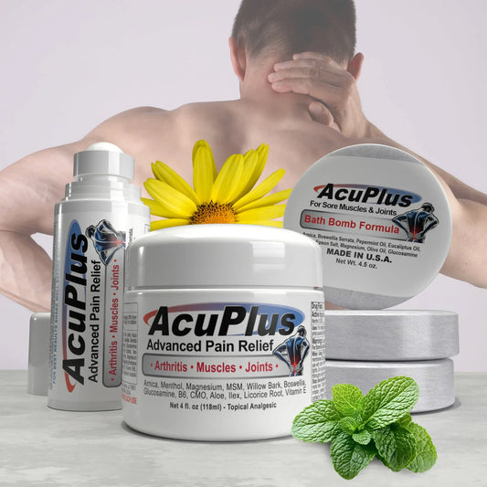 AcuPluS4ozJar3ozRollonBathBomb3Pack2025WithMaleholdingneckandback - shoponestop.store