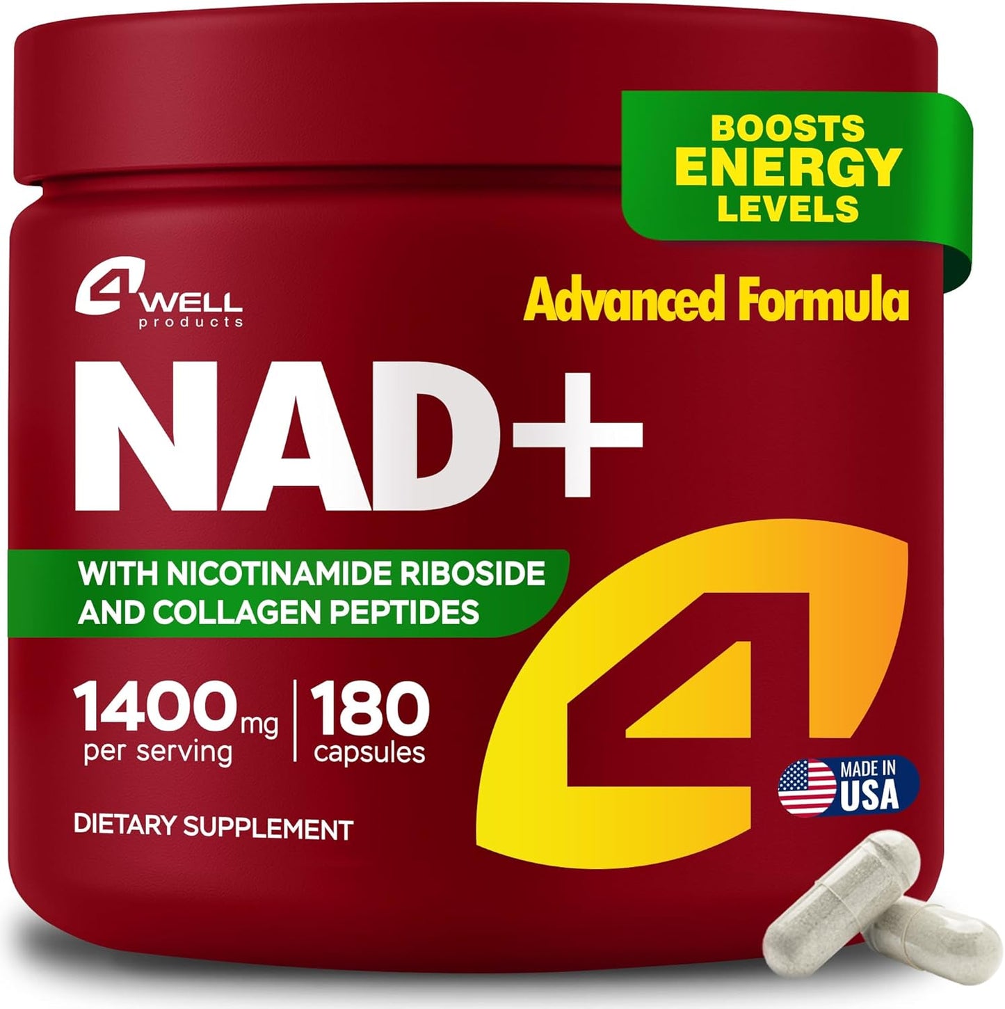 NAD Plus Supplement 1400mg