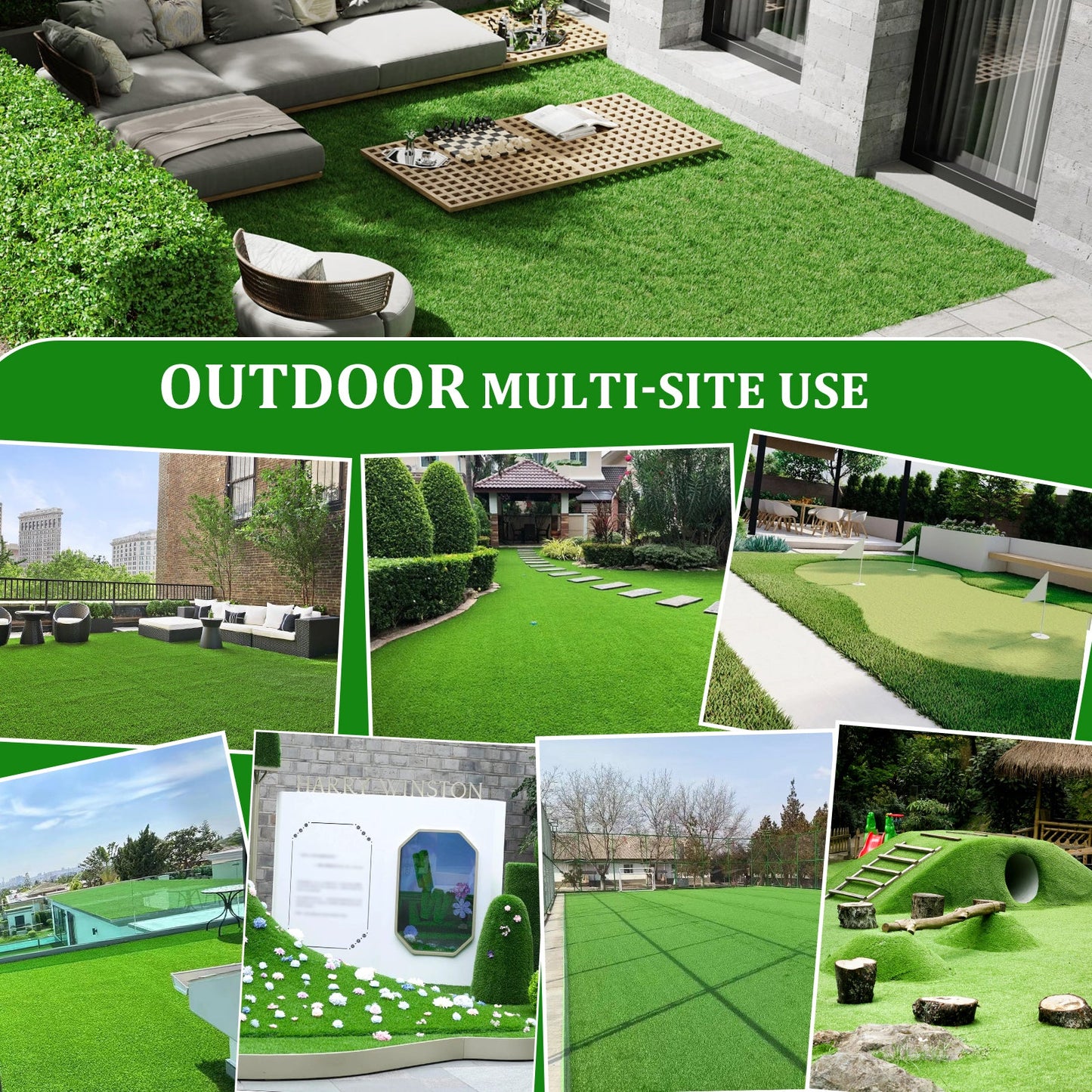 5FTX8FT outdoor artificial grass running blanket