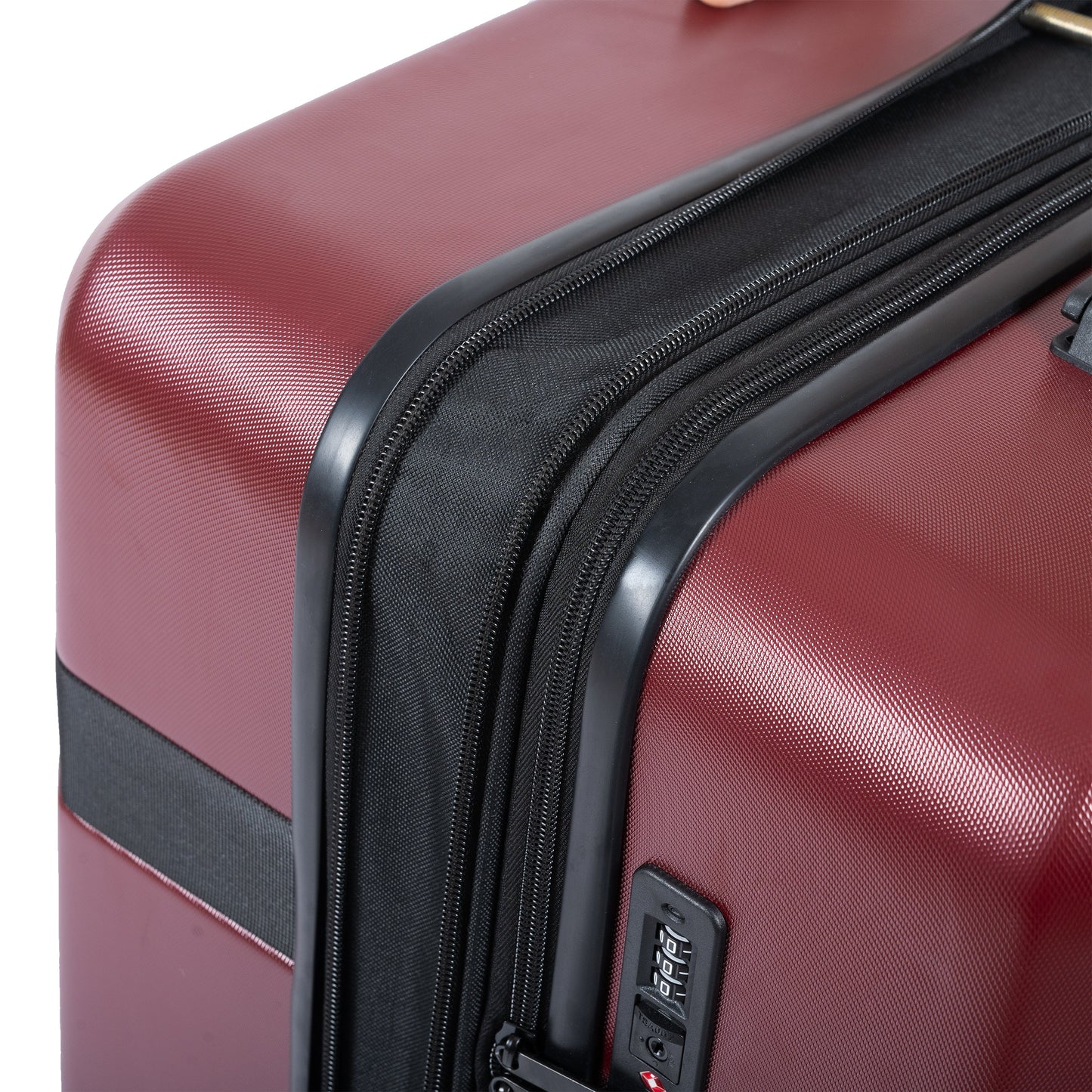 Luggage Sets New Model Expandable ABS+PC 3 Piece Sets with Spinner Wheels