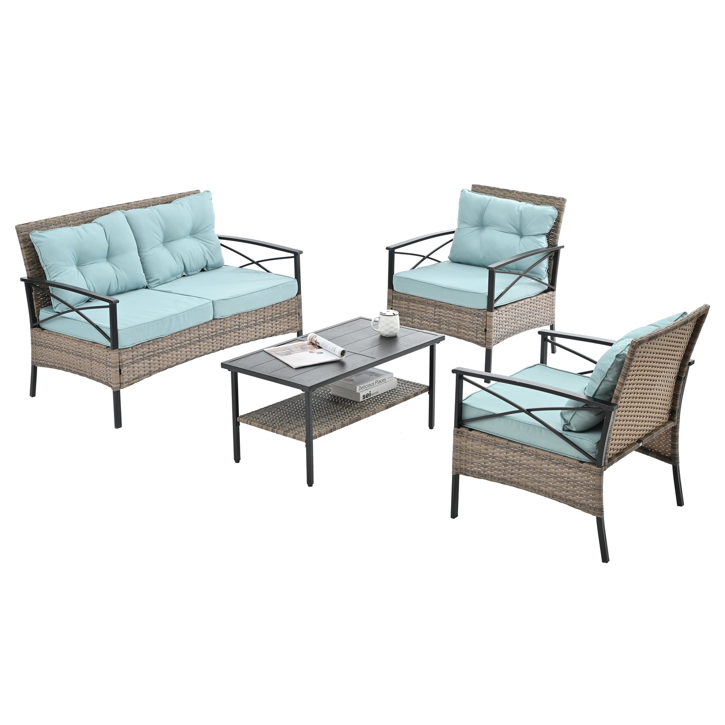 Patio Furniture, Outdoor Furniture, Seasonal PE Wicker Furniture