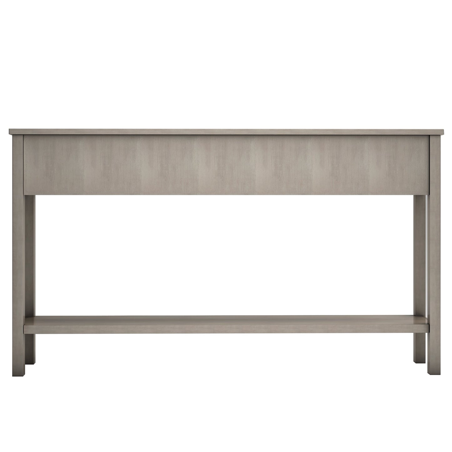 TREXM Rustic Entryway Console Table60" Long Sofa Table with two Different Size Drawers