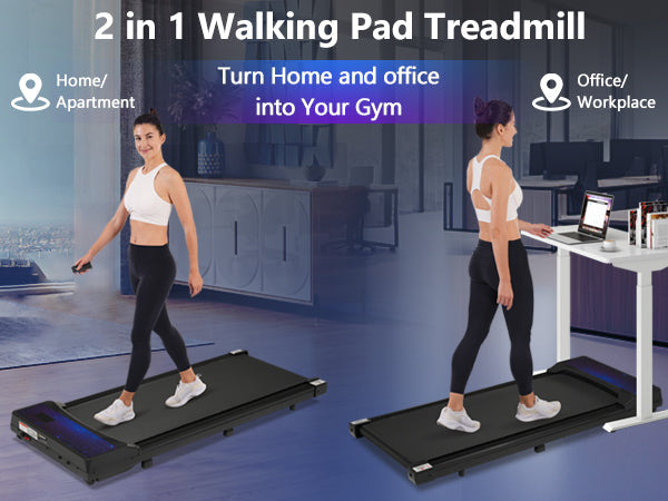New 8.10 Walking Pad Under Home Desktop Treadmill -2.5HP