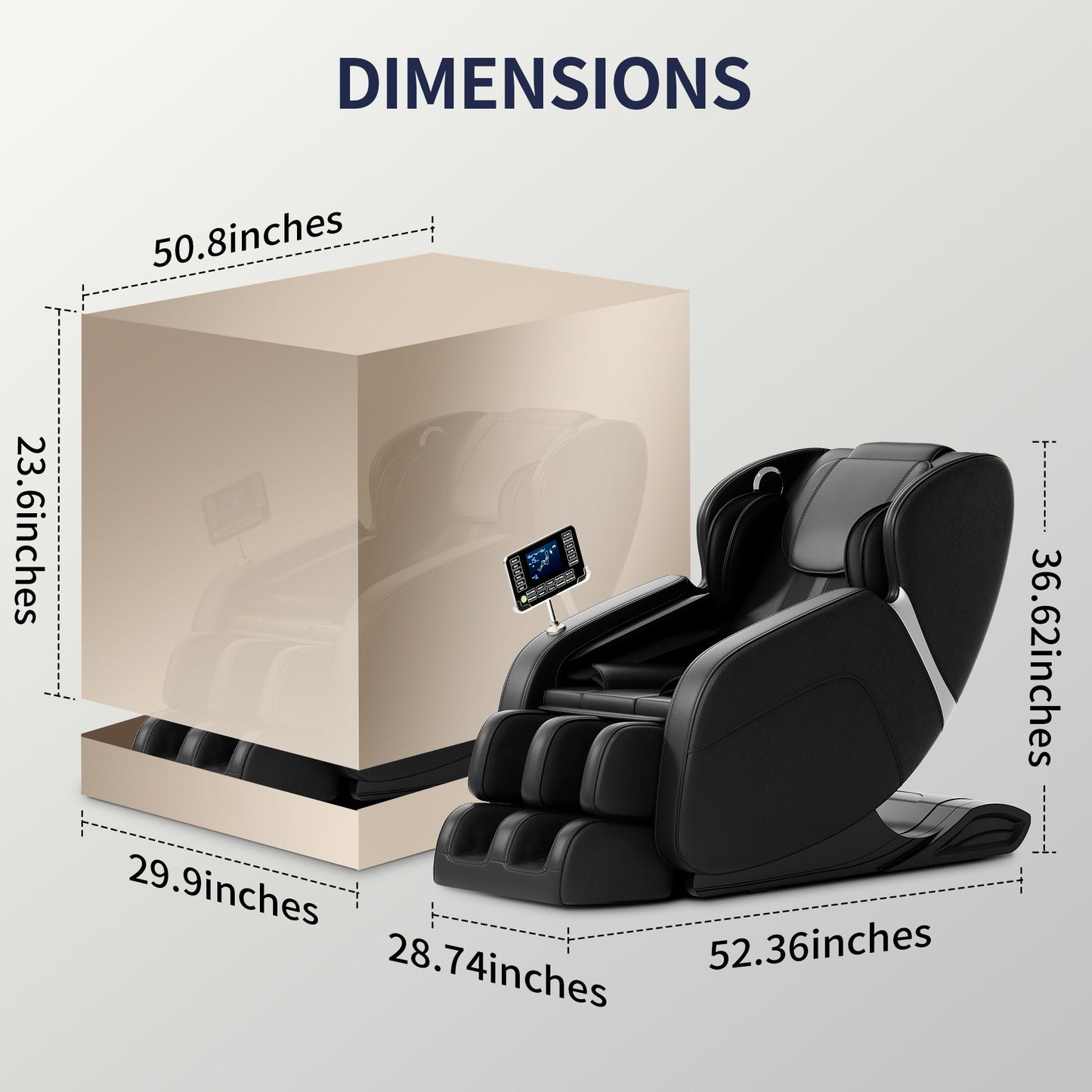 Full body deep tissue massage chair