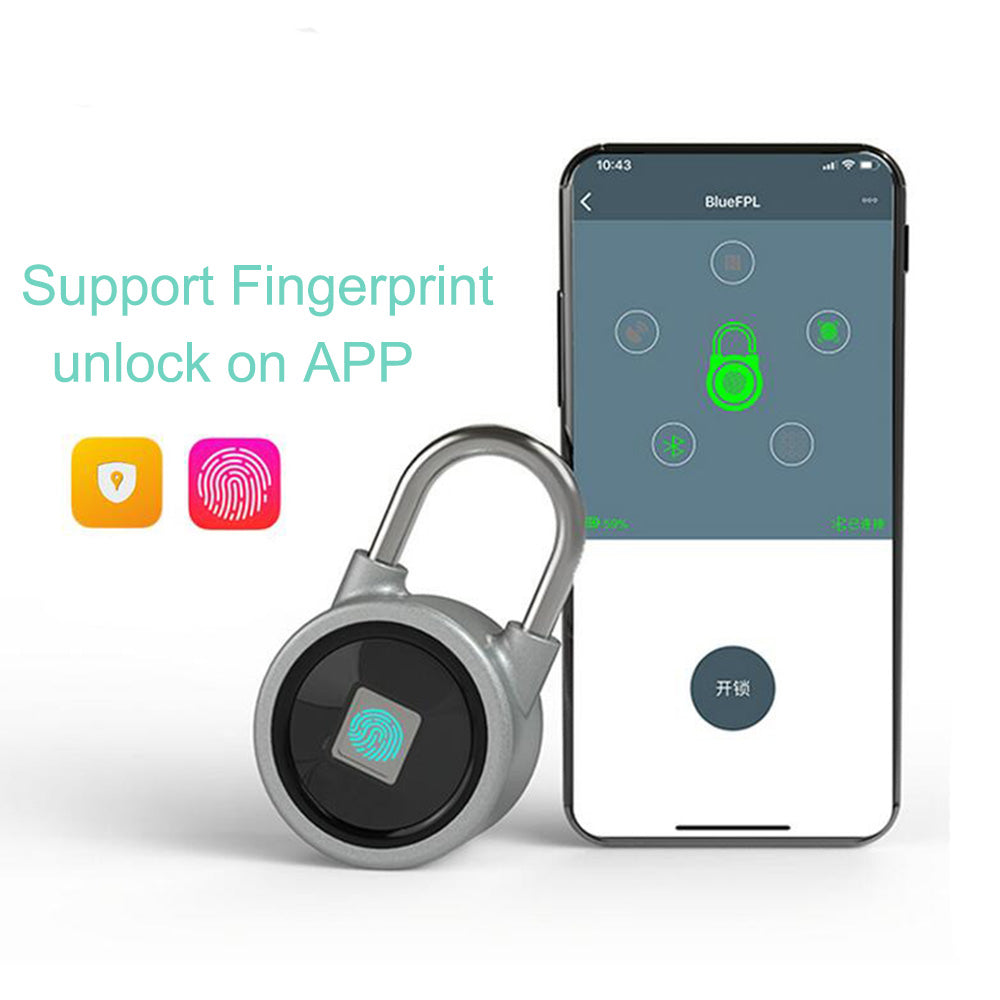 Fingerprint Smart Keyless Lock Waterproof APP Button Password Unlock