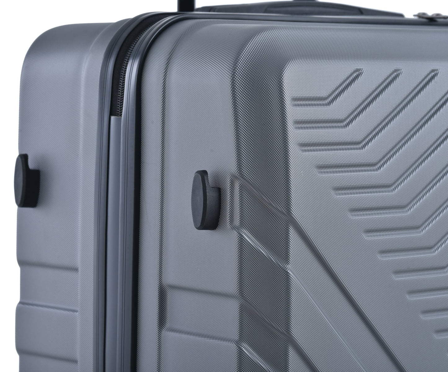 3 Piece Luggage Sets ABS Lightweight Suitcase with Two Hooks, Spinner Wheels