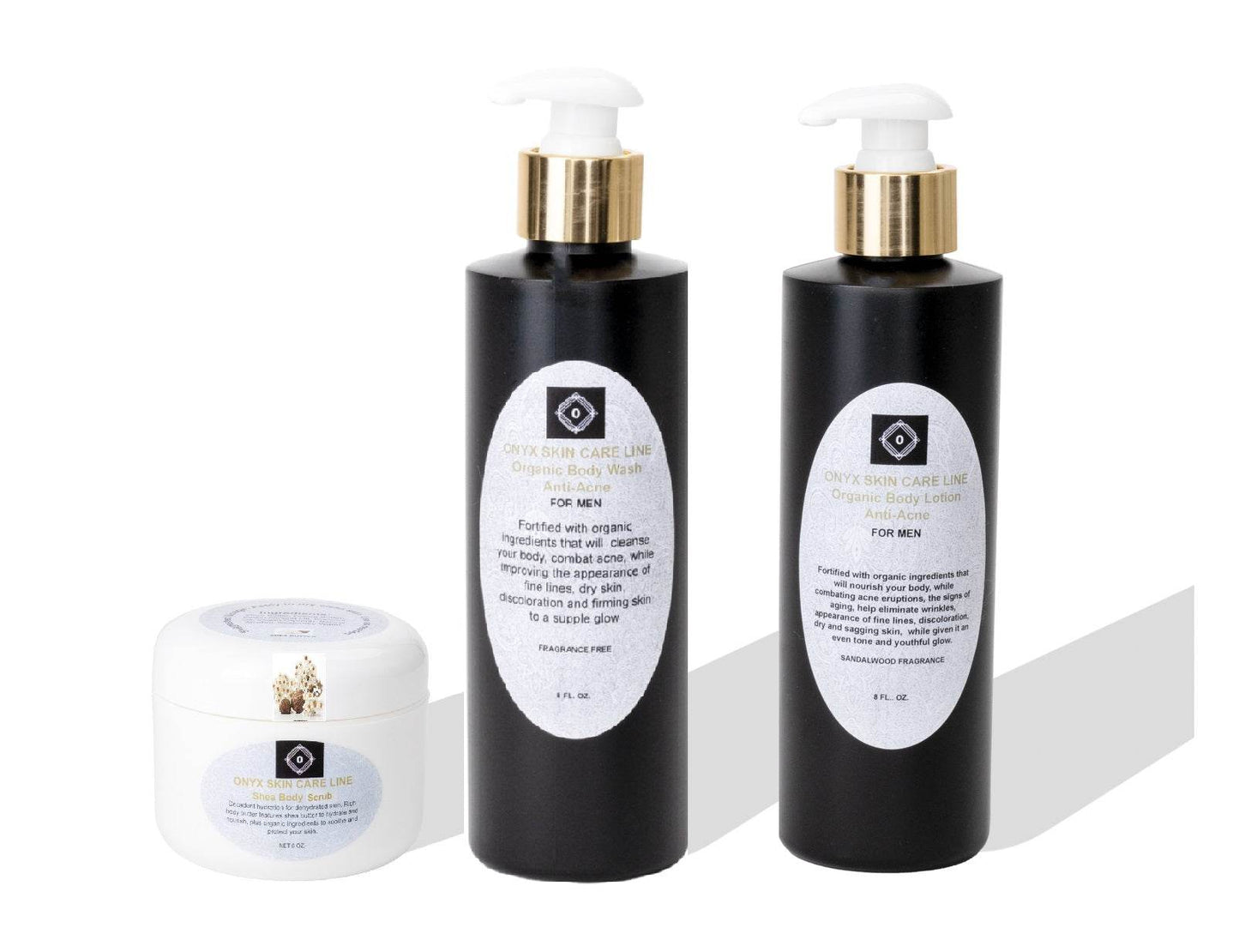 ORGANIC ANTI-ACNE THREE STEP SYSTEM - Six Fragrances - for MEN