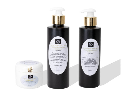 ORGANIC ANTI-ACNE THREE STEP SYSTEM - Six Fragrances - for MEN