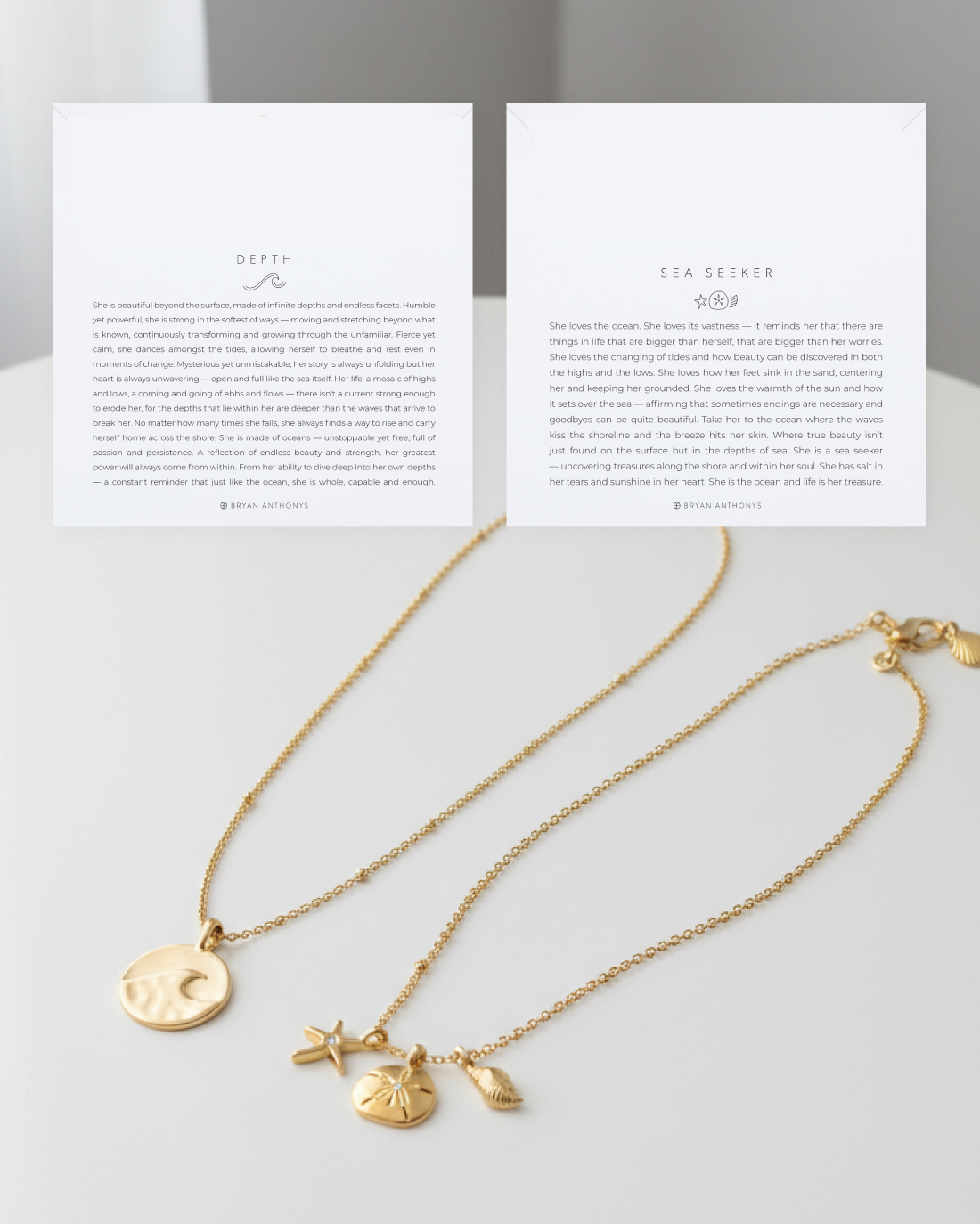 Sea Seeker & Depth Layered Necklace Set