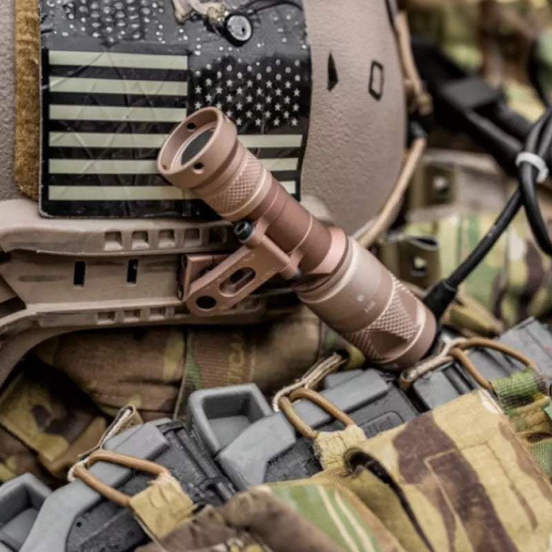 New SS M-AX tactical helmet headlamp stand. Rotating base for night vision flashlights