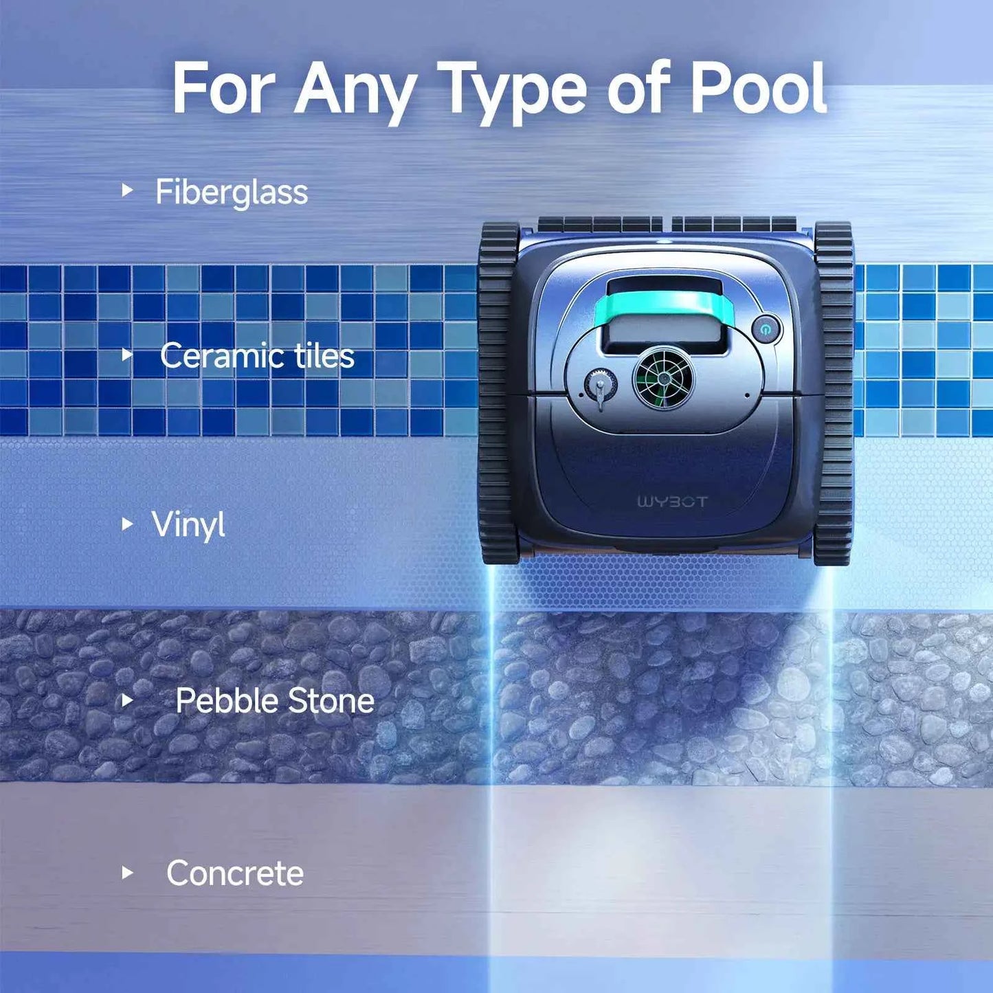 (2026 Upgrade) WYBOT C1 Cordless Robotic Pool Cleaner