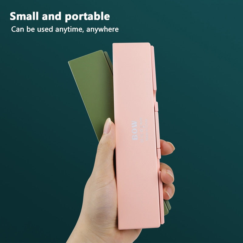 Mini Folding Keyboard Wireless Bluetooth-compatible Keyboard