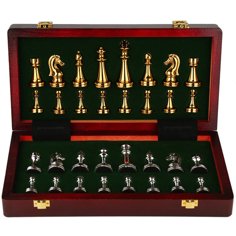 International Chess High End Gift Box Metal Chess Pieces