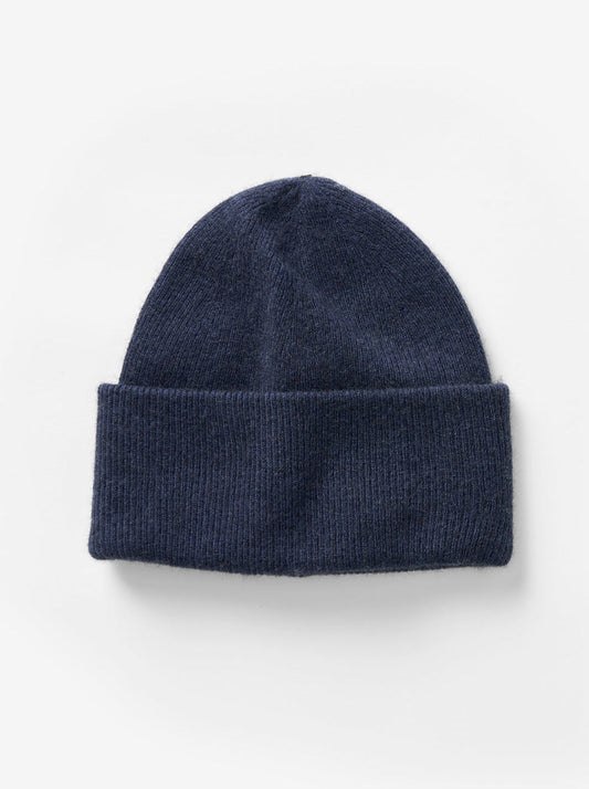 Cashmere Cuff Beanie - Carbon Blue