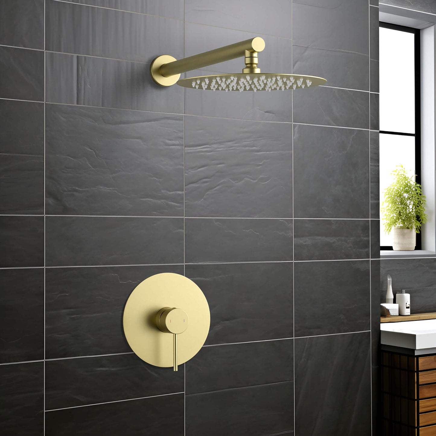 Halo Pressure Balanced Single Function Shower System with Rough-In Valve