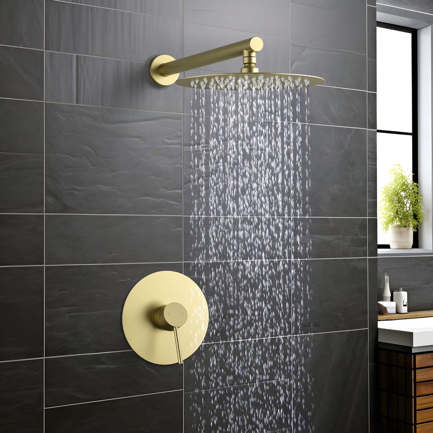 Halo Pressure Balanced Single Function Shower System with Rough-In Valve