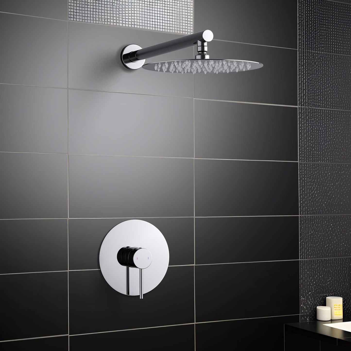 Halo Pressure Balanced Single Function Shower System with Rough-In Valve