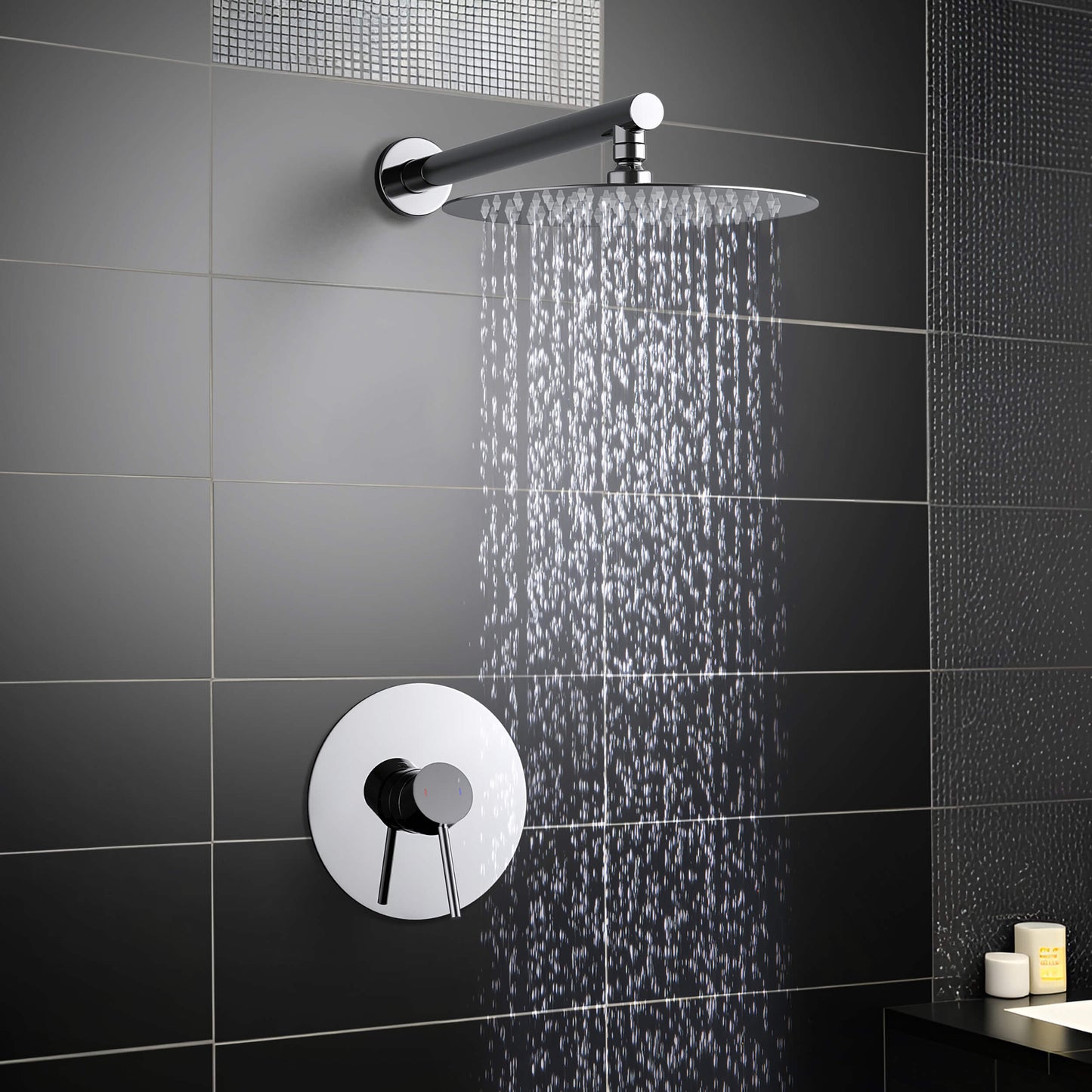 Halo Pressure Balanced Single Function Shower System with Rough-In Valve