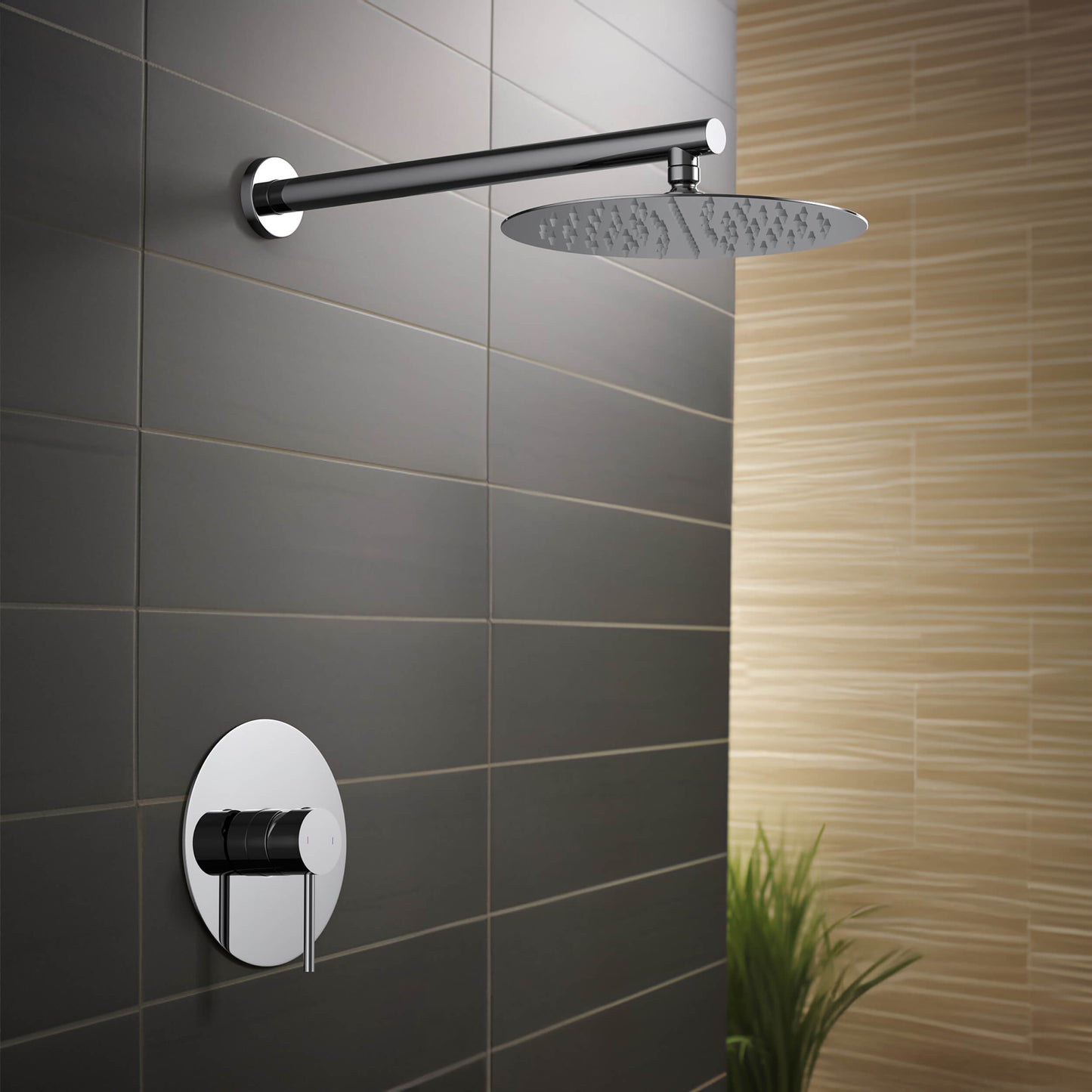 Halo Pressure Balanced Single Function Shower System with Rough-In Valve