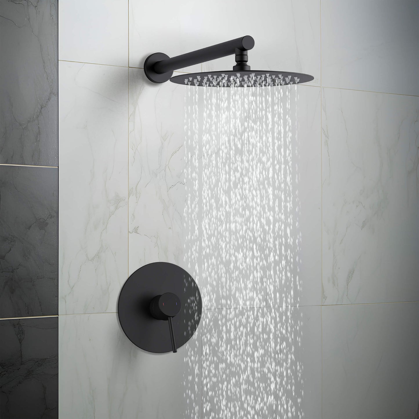 Halo Pressure Balanced Single Function Shower System with Rough-In Valve