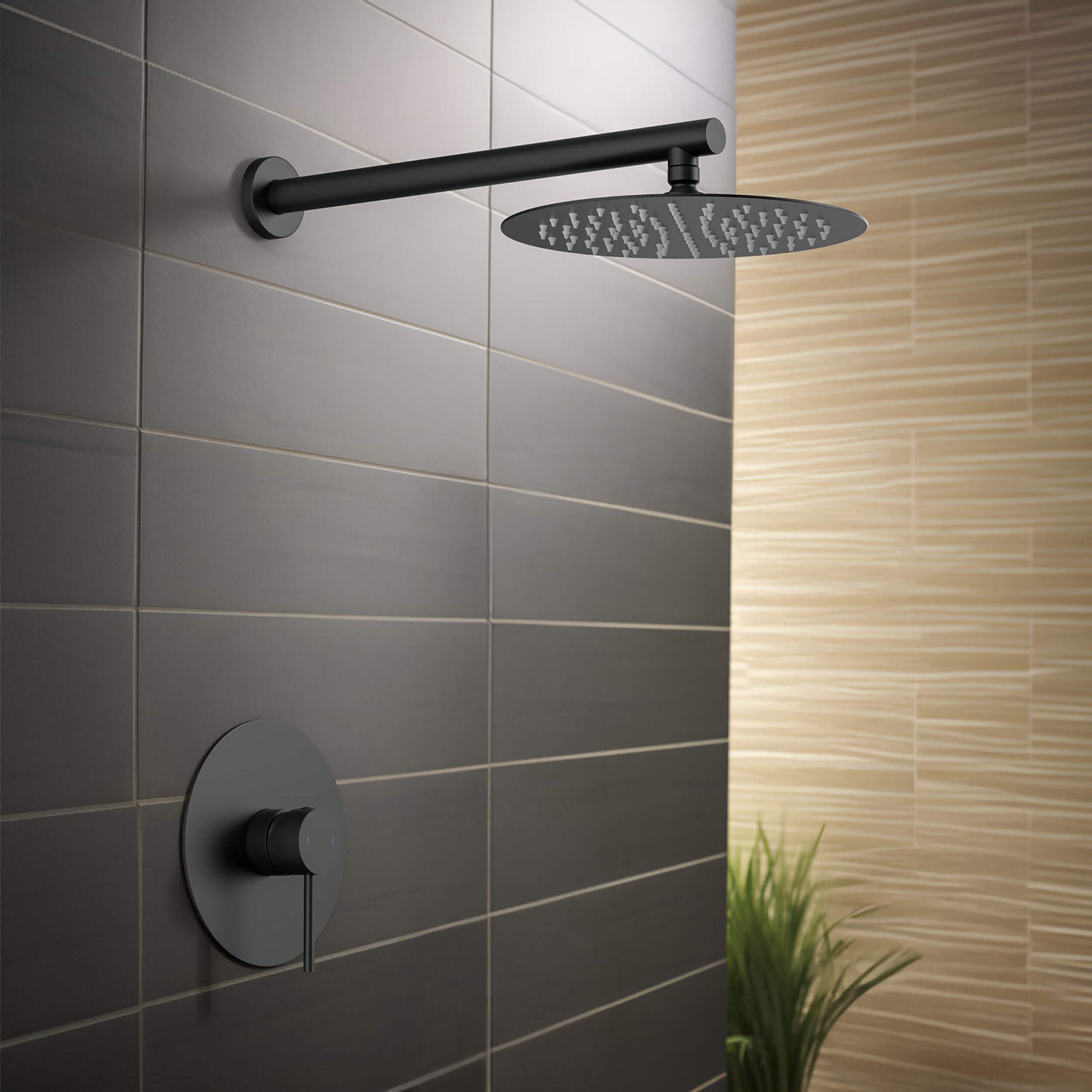 Halo Pressure Balanced Single Function Shower System with Rough-In Valve