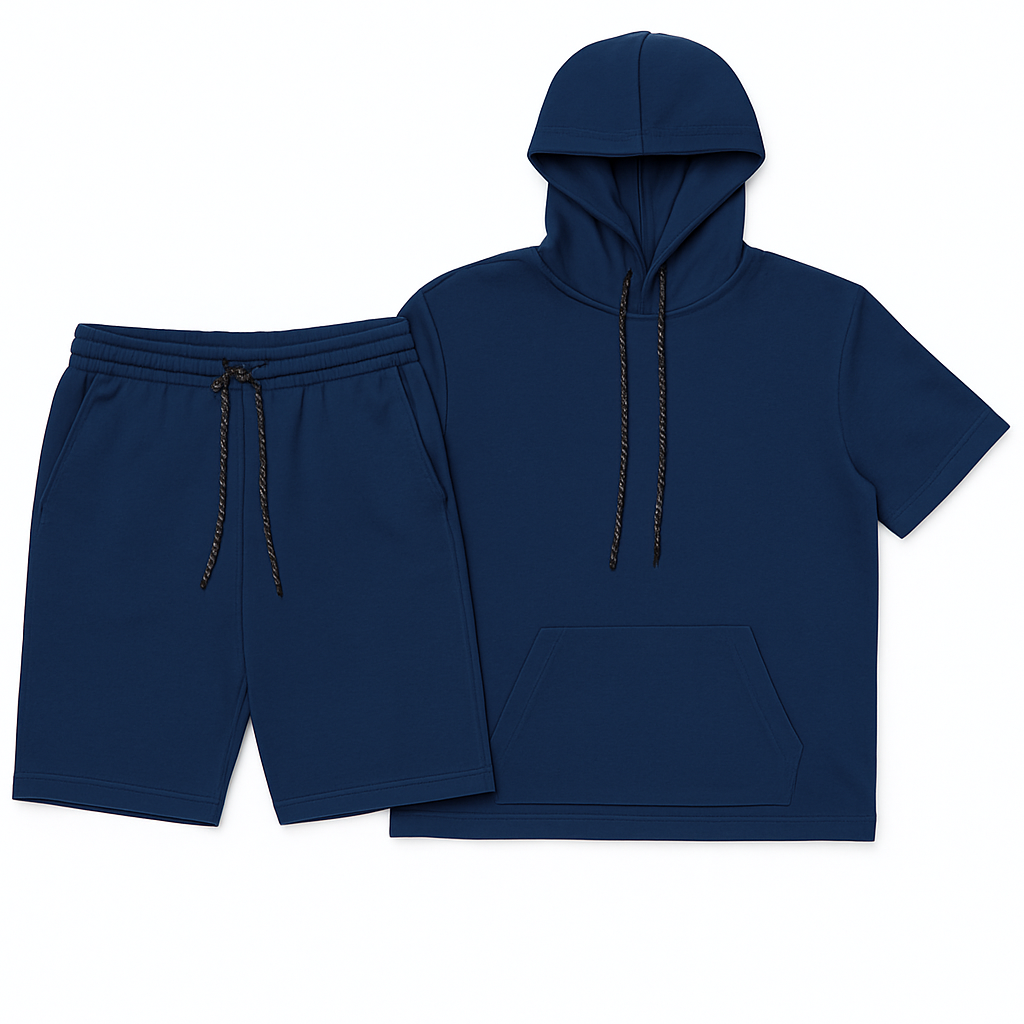 Men’s Core Short Sleeve Hoodie & Shorts Set - Shoponestop.store