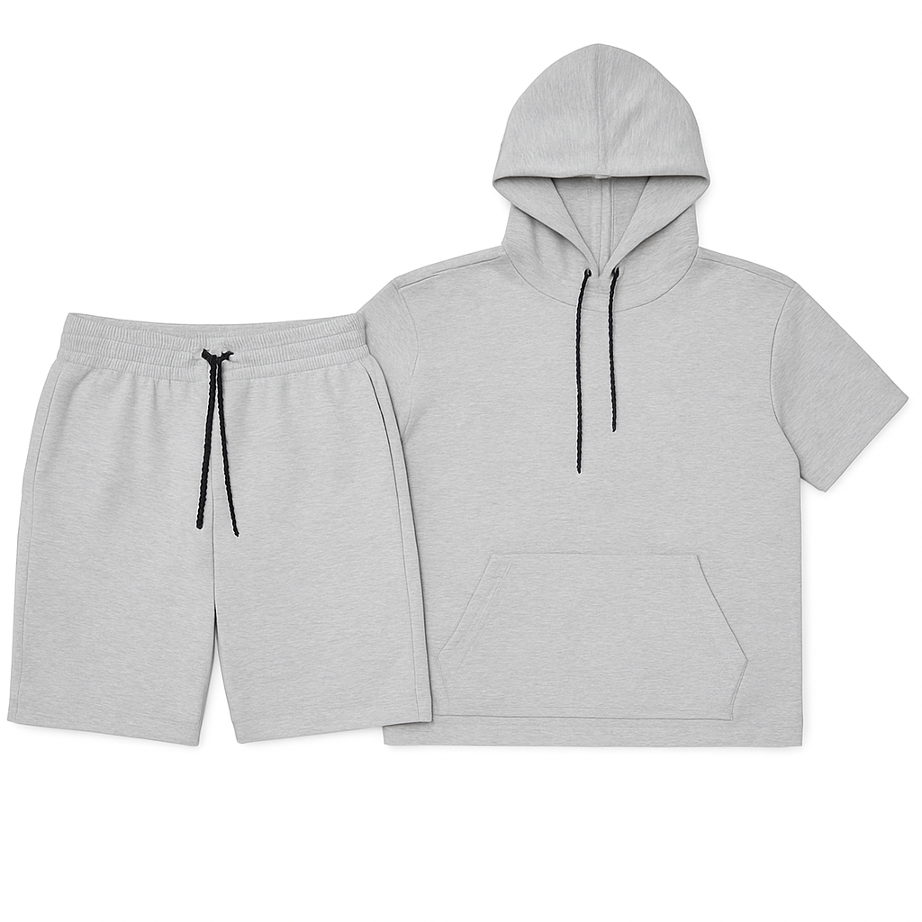 Men’s Core Short Sleeve Hoodie & Shorts Set - Shoponestop.store