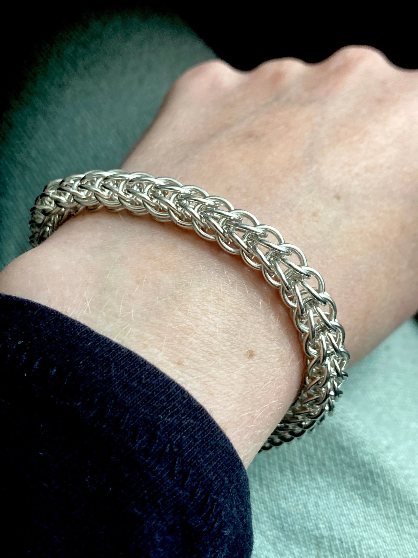 ChunkySilverFoxtailBracelet - shoponestop.store