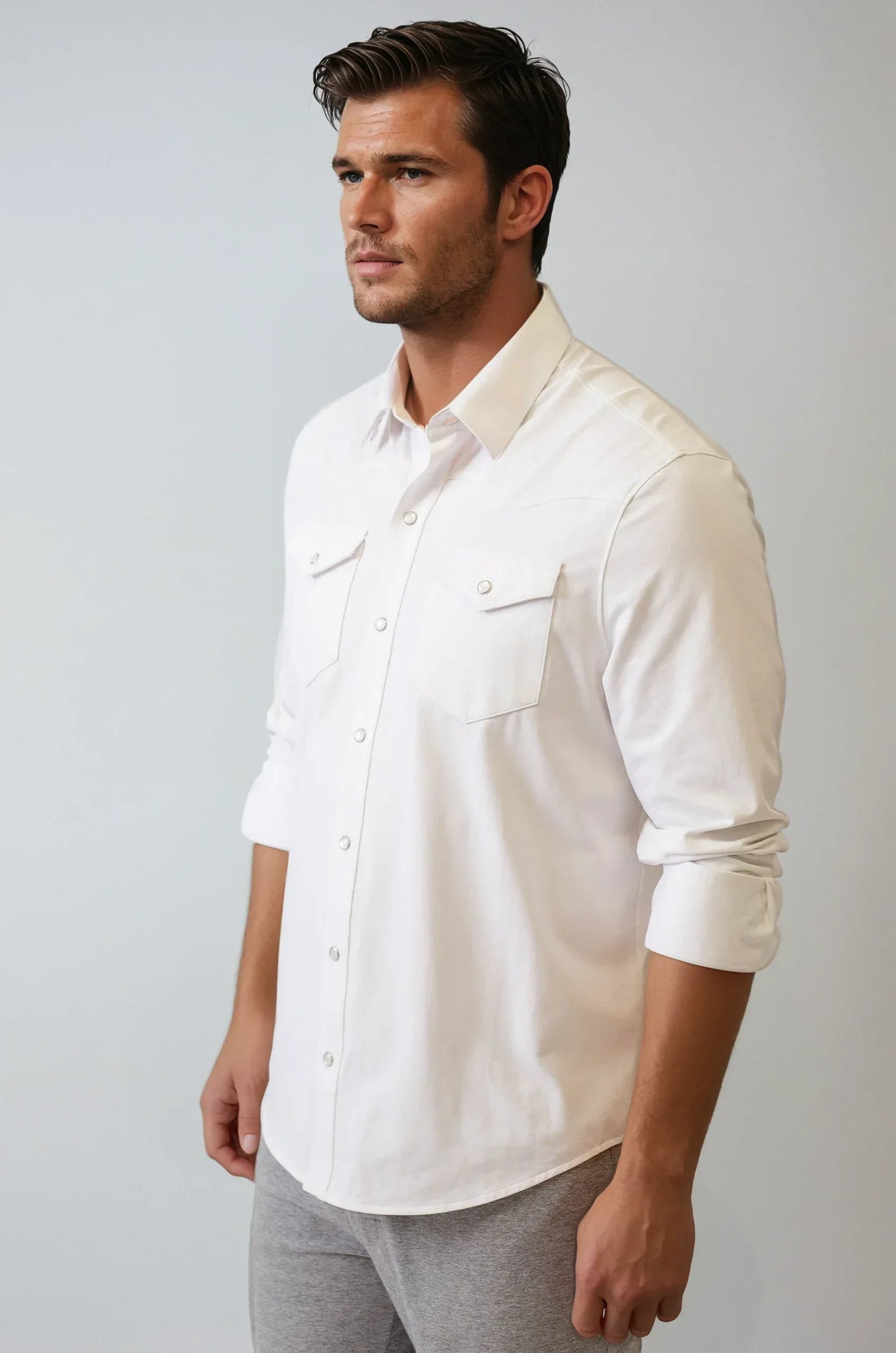 Cinqo_Western_Long_Sleeve_Tech_Shirt_in_white_side - shoponestop.store