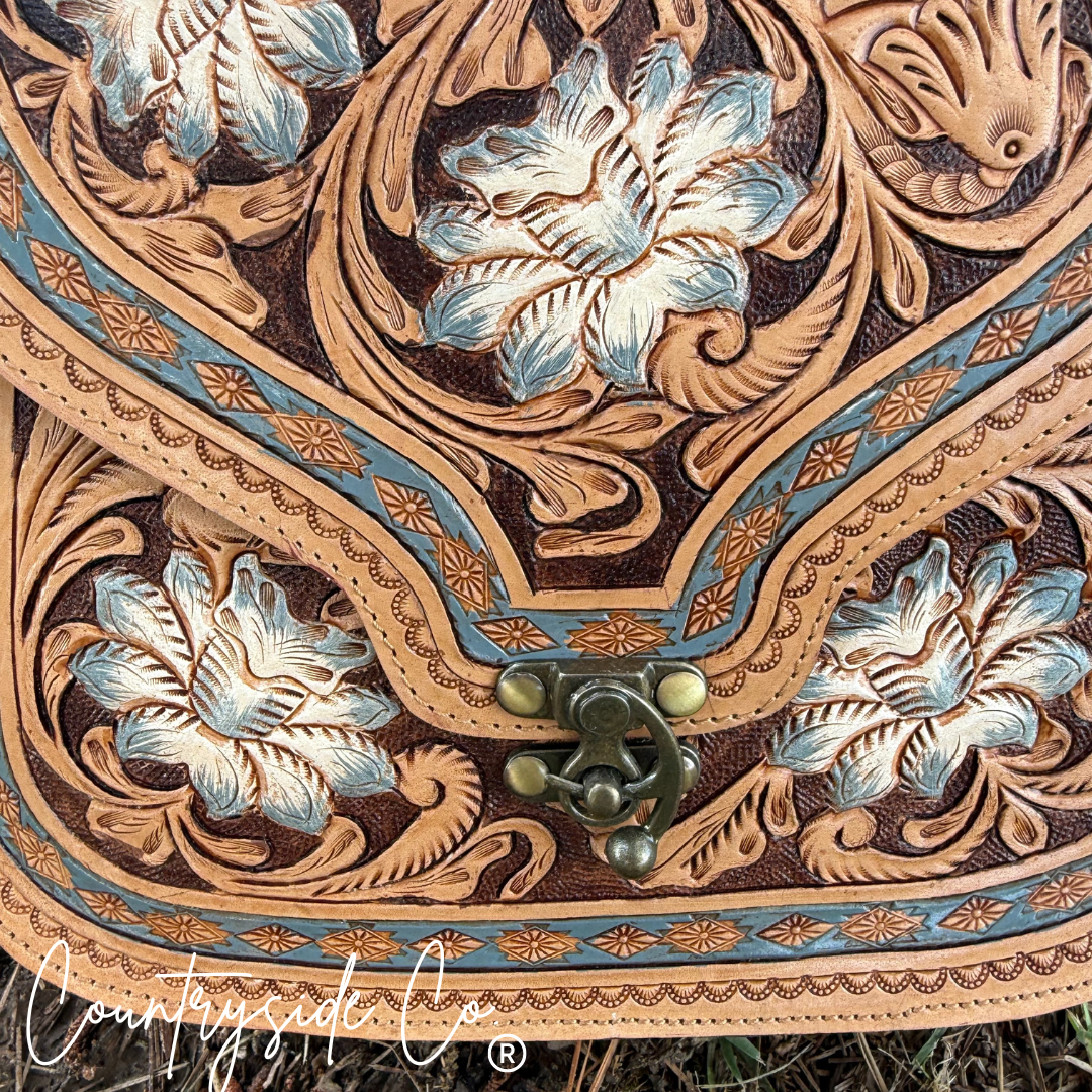 Stella Tooled Leather Concealed Carry Handbag