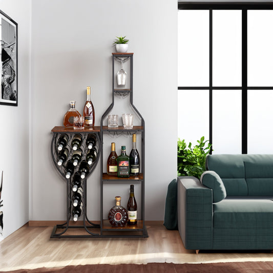 11 bottle wine baking rack, 5-layer independent wine rack