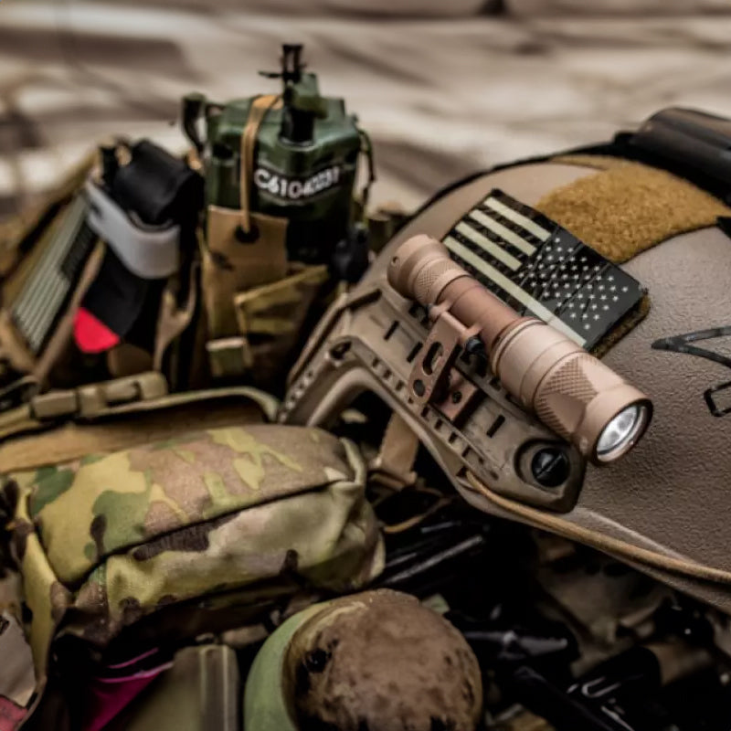 New SS M-AX tactical helmet headlamp stand. Rotating base for night vision flashlights