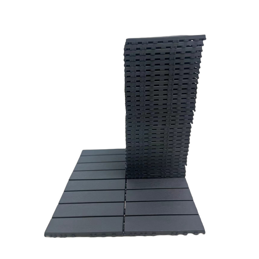 Plastic interlocking deck tiles, 36 terrace deck tiles, 12 "x12" square waterproof