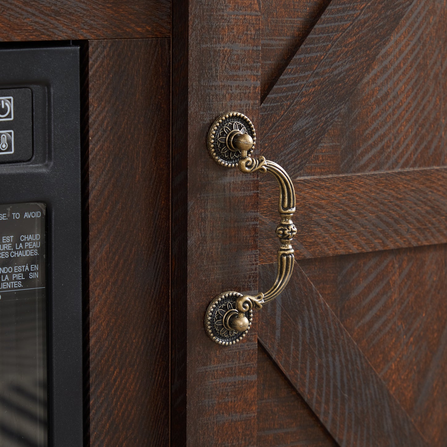 Entertainment Console for TV up to 50" with 18" Electric Fireplace Insert