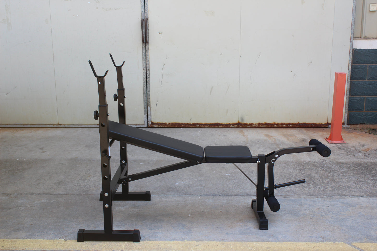 Olympic Weight Bench Press Set with Squat Rack and Bench for Home Gym