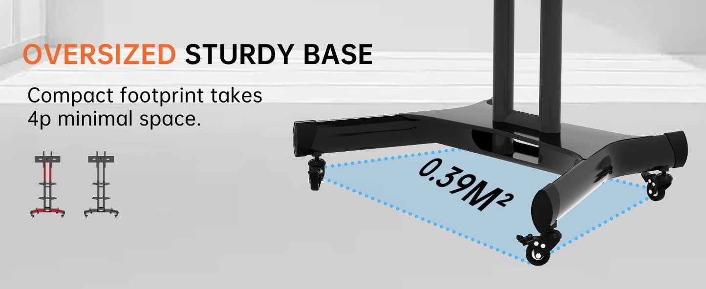 FANCO Universal Rotating TV Stand, suitable for 32–80-inch TVs