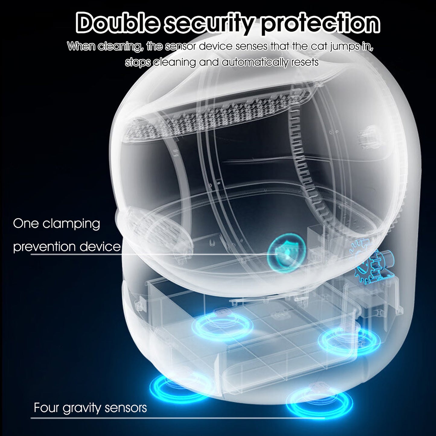 Intelligent cat litter box, automatically eliminates odors, application control