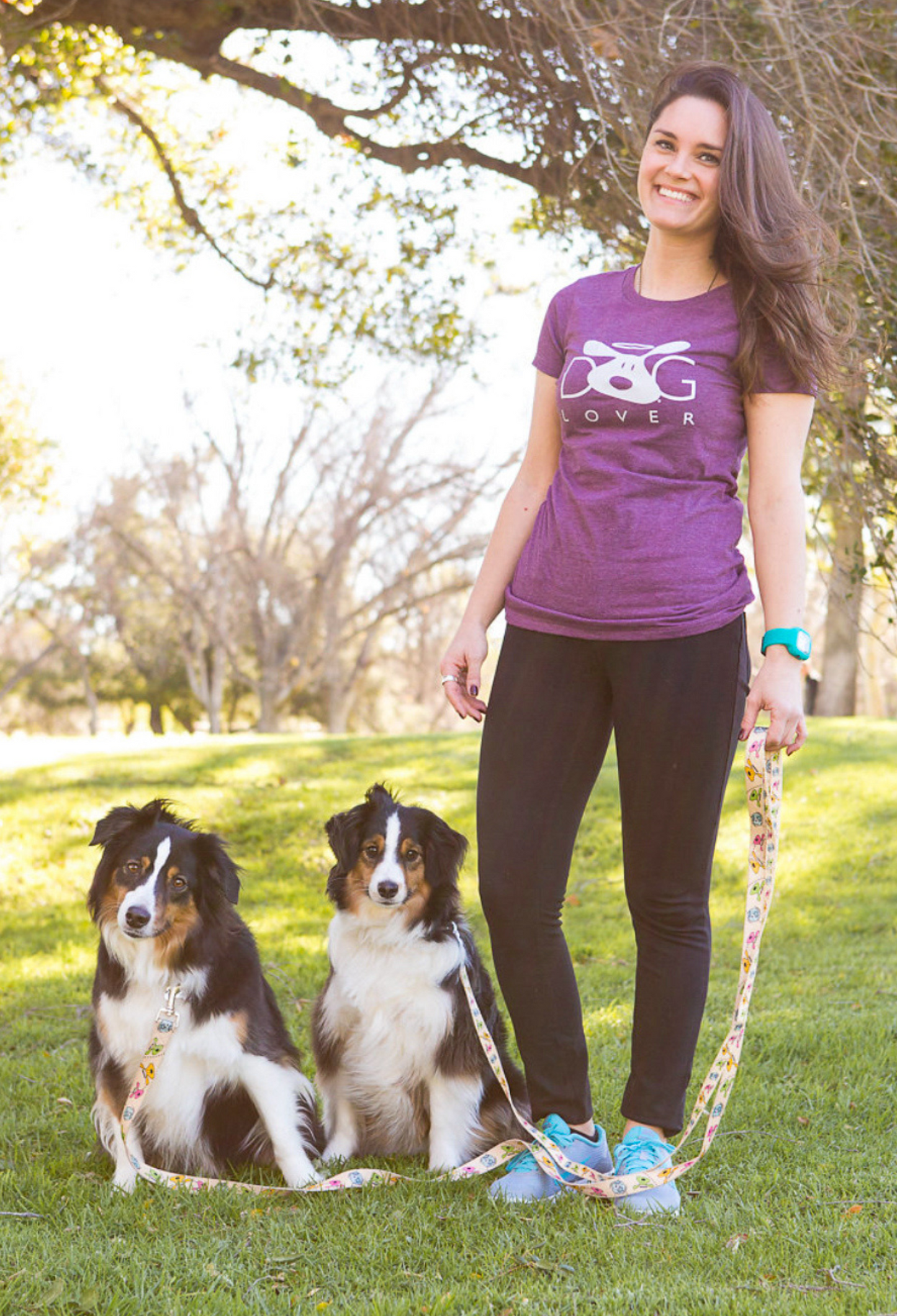T-shirt: Dog Lover (Plum) - Celebrate Your Furry Friend!