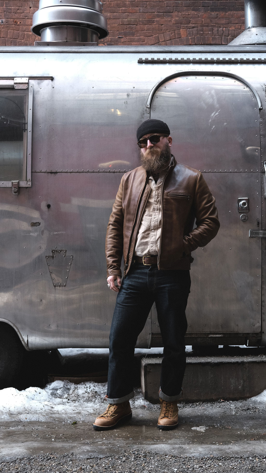 Schott x Ball and Buck Perfecto Leather Jacket