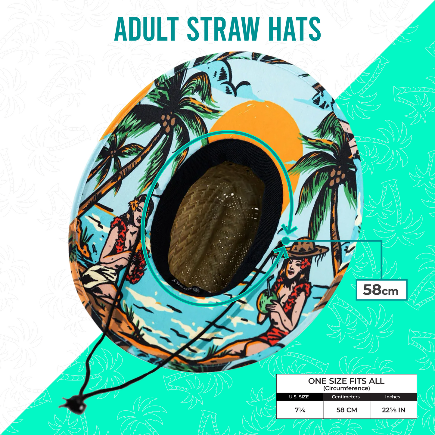 Aloha! Hawaiian Hula Beach Straw Hat - Shoponestop.store