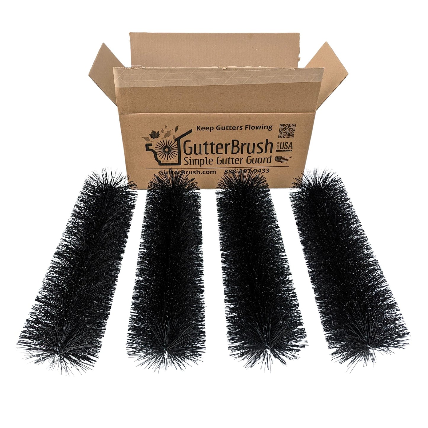 6 Inch Gutter Guards – Oversize Brush Gutter Guard (5.25" Dia)