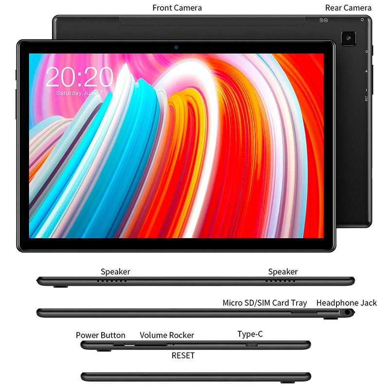 Teclast M40 10.1'' Tablet 1920x1200 4G Network UNISOC T618 Octa Core 6GB RAM