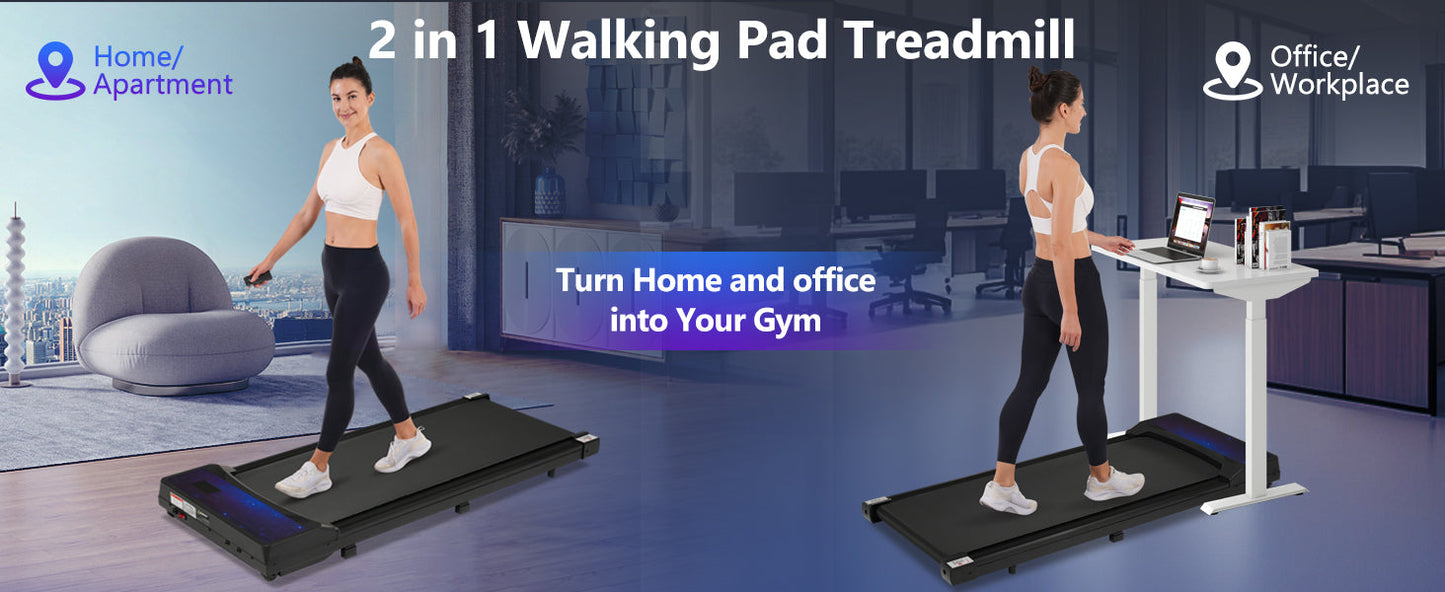 New 8.10 Walking Pad Under Home Desktop Treadmill -2.5HP
