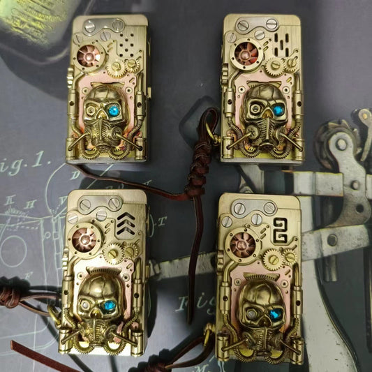 Mechanical armor catapult ignition kerosene lighter