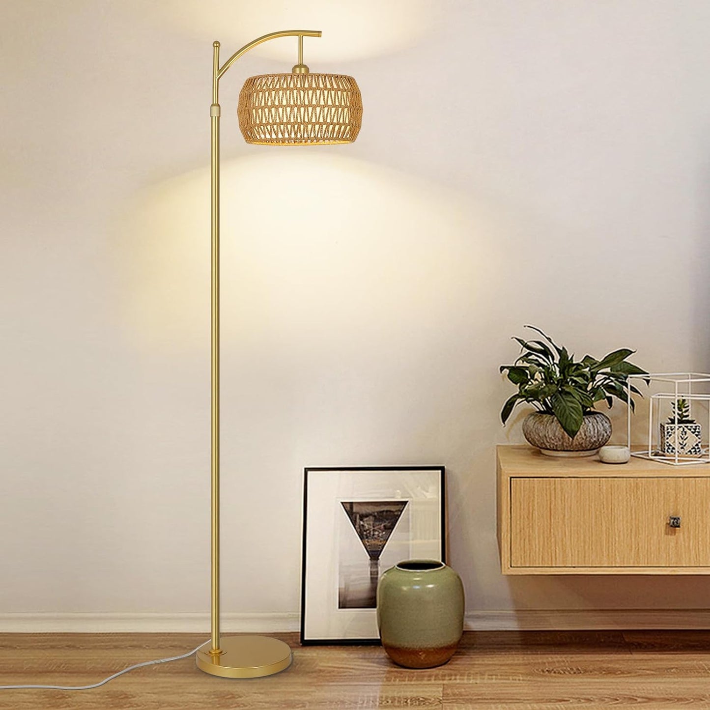 Arc Floor Lamp with 3 Color Temperatures